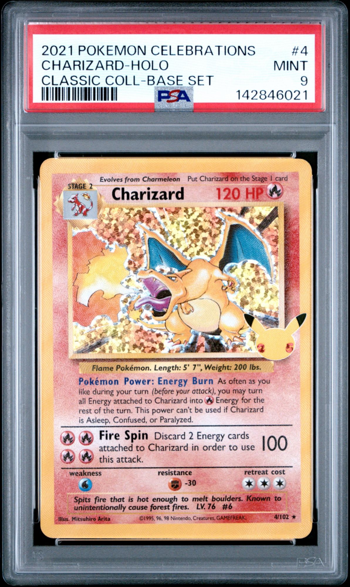 charizard celebrations pokemon card Trading Games: 25th Anniversary Collection Featuring a striking image of the captivating character I Want the Celebrations Charizard!