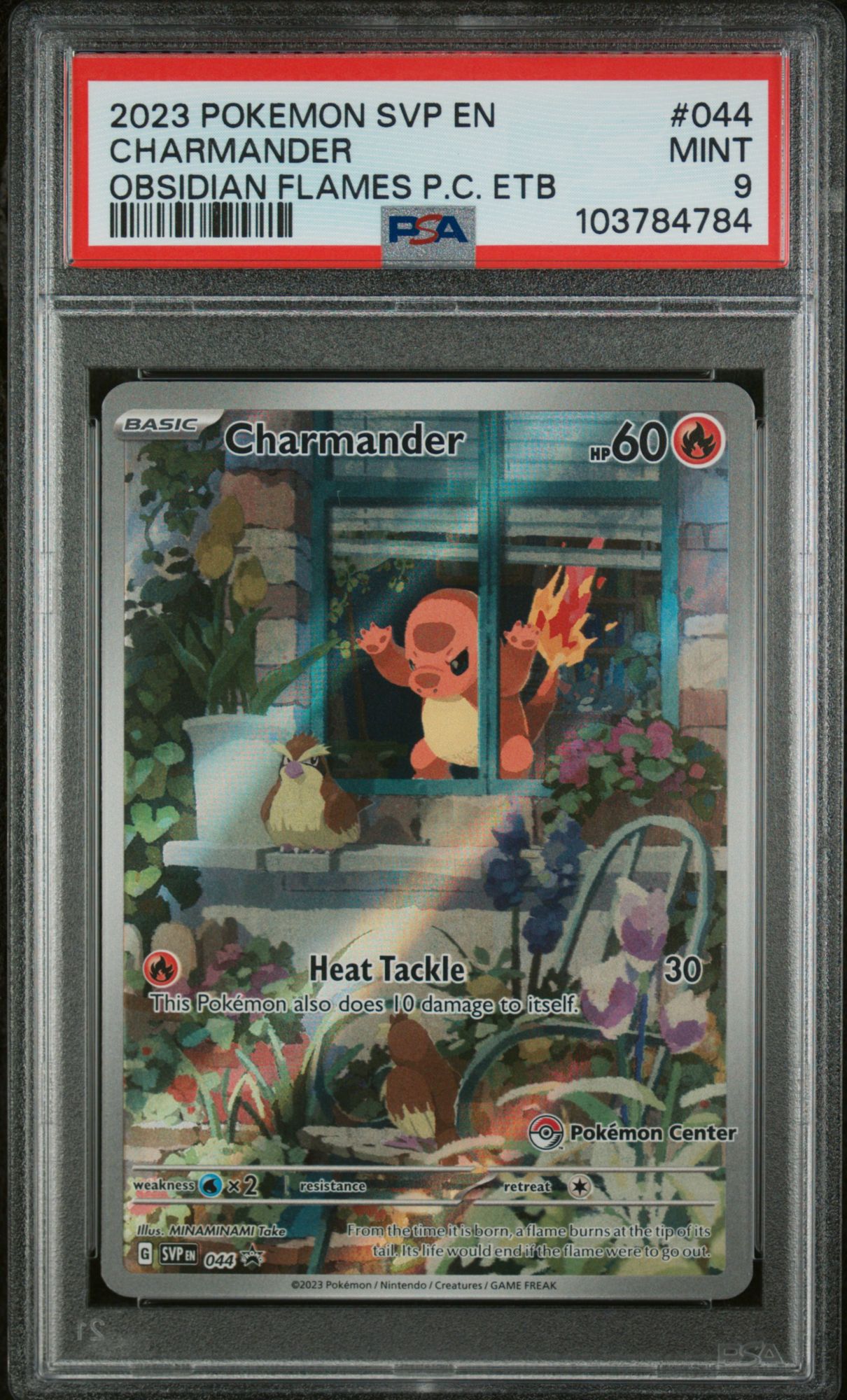 charmander pokemon center promo card 2023 Scarlet & Violet Pokemon Exclusive Charmande Pokemon Cards Japanese in the world Charmander 044 - Holofoil SV