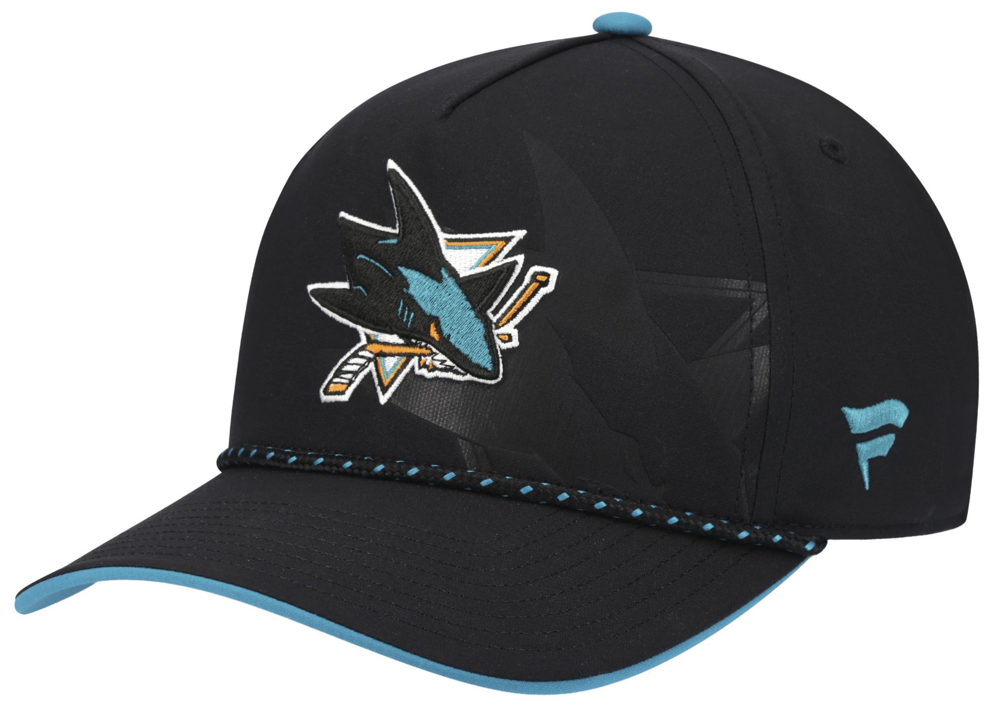 NHL Adult San Jose Sharks Black 2026 Draft A-Frame Snapback