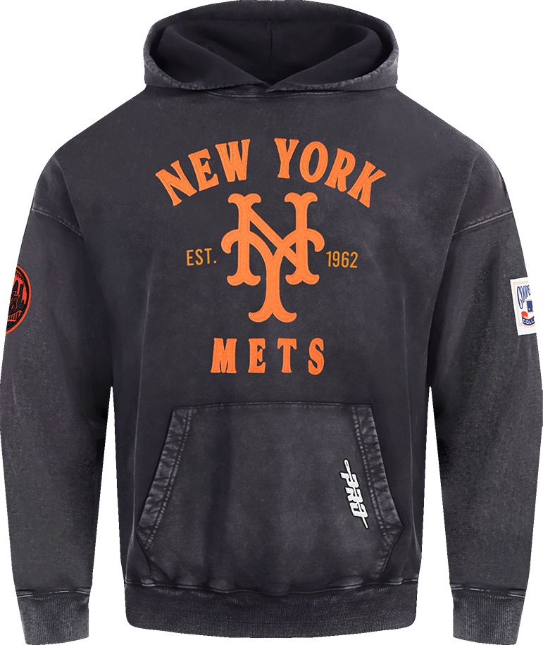 Pro Standard Men's New York Mets Black Enzyme Washed Hoodie