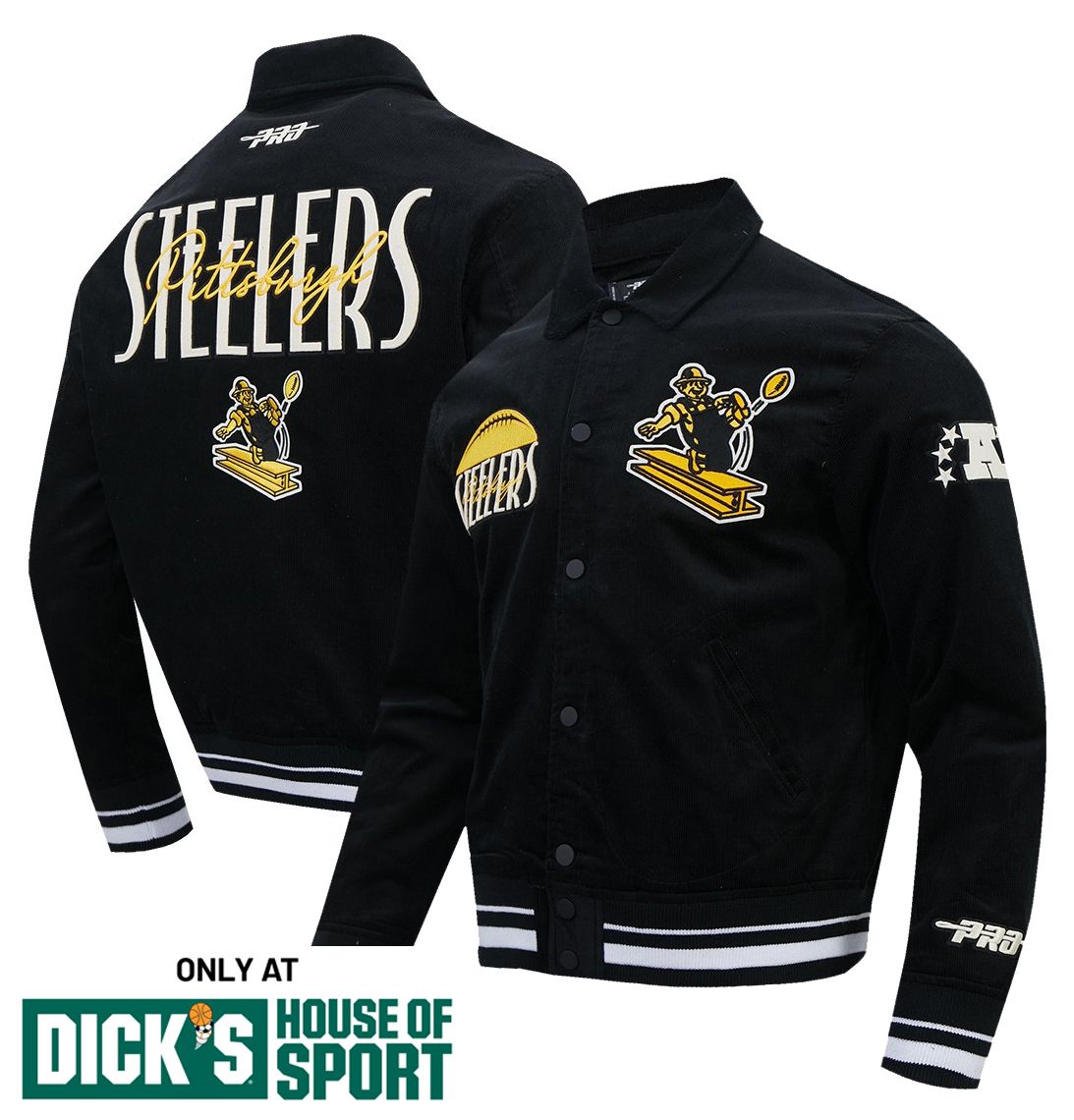 Pro Standard Men's Pittsburgh Steelers Black Original Players