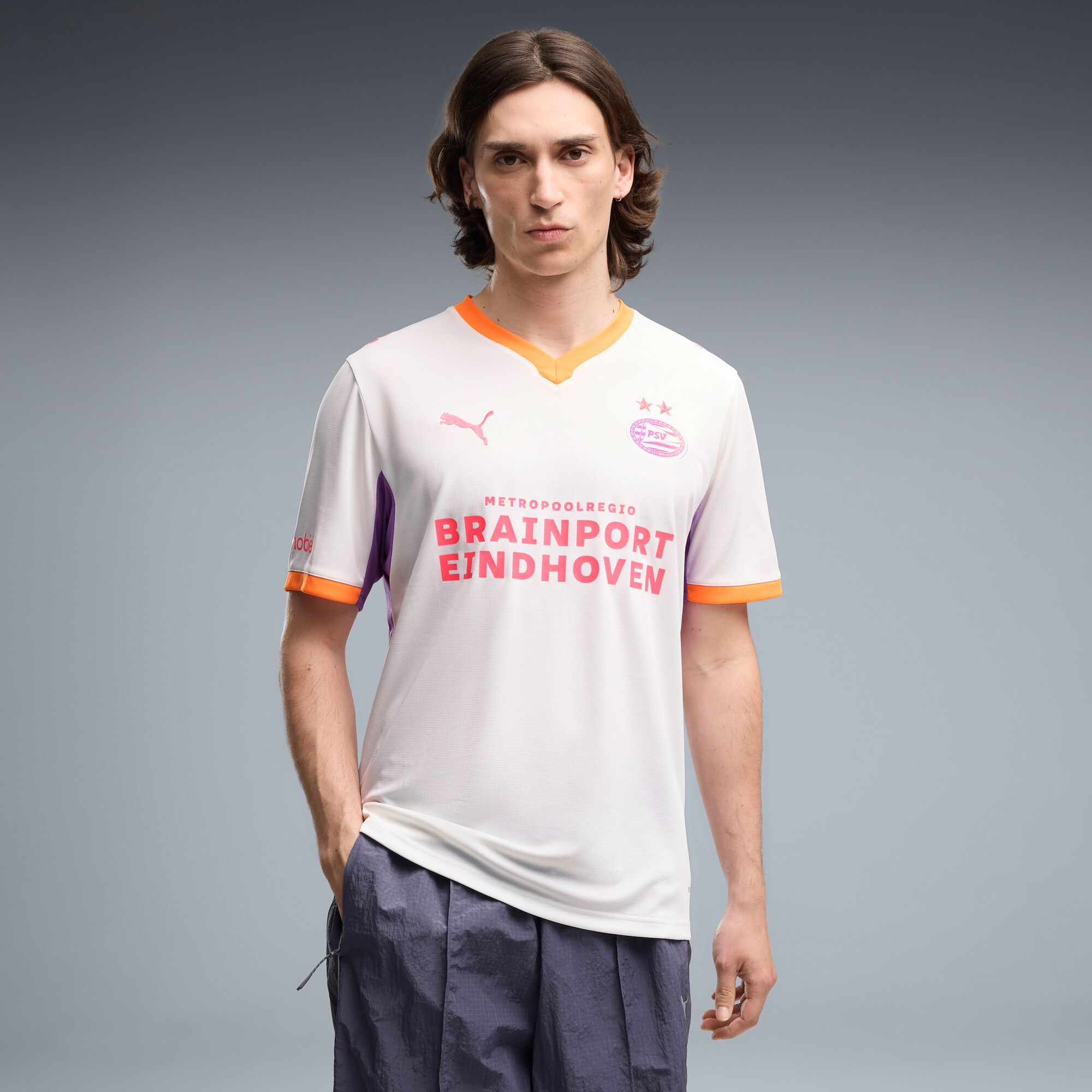 【US規格】希少 SONS OF PITCHES サッカーシャツ 白 2XL PUMA Adult Philips Sport Vereniging White 2026 Away Replica Jersey