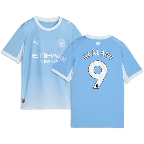 Manchester City Haaland 9 ユニフォームセット PUMA Youth Manchester City Erling Haaland #9 2026 Home Replica