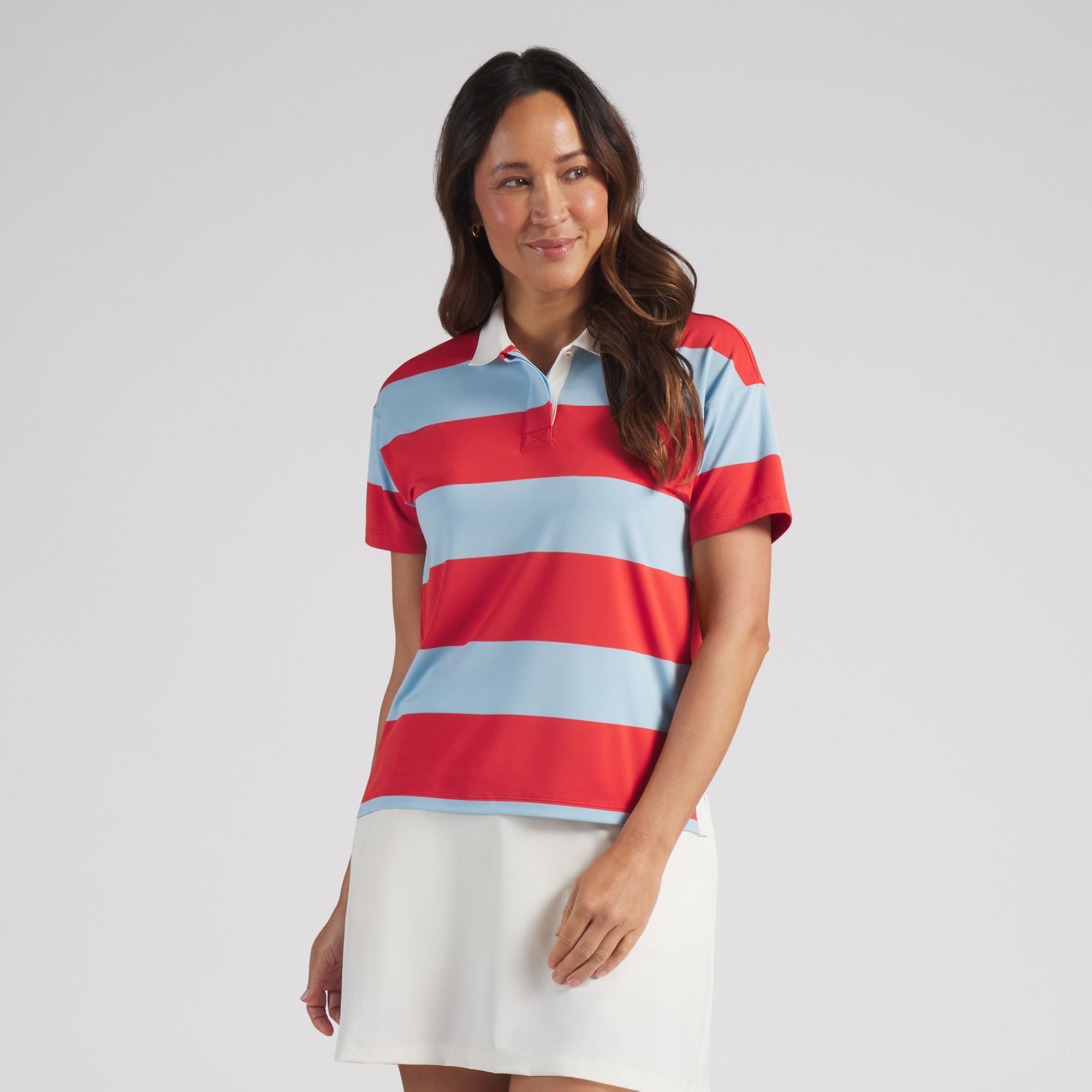 PUMA Women's CLOUDSPUN Rugby Short Sleeve Golf Polo product image