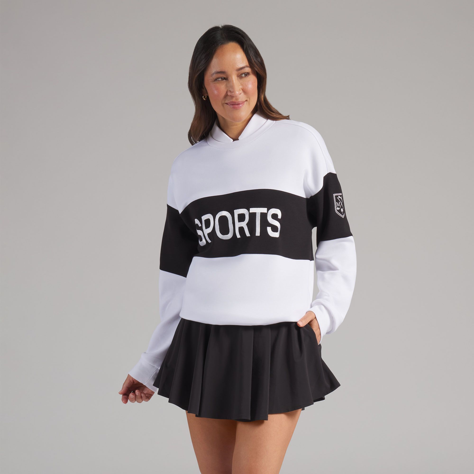 PUMA X MUMU Women's Sport CLOUDSPUN Fleece Golf Sweatshirt product image