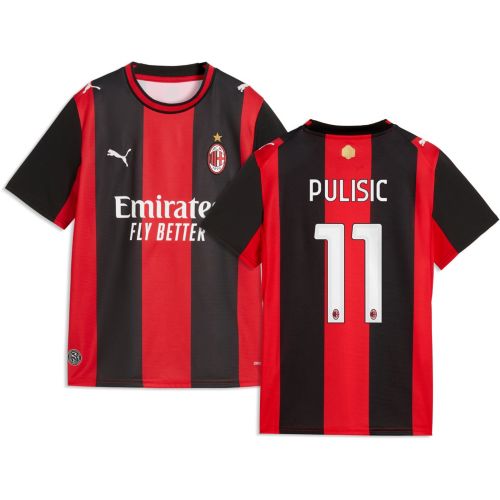 PUMA Adult AC Milan Christian Pulisic #11 2026 Home Replica Jersey