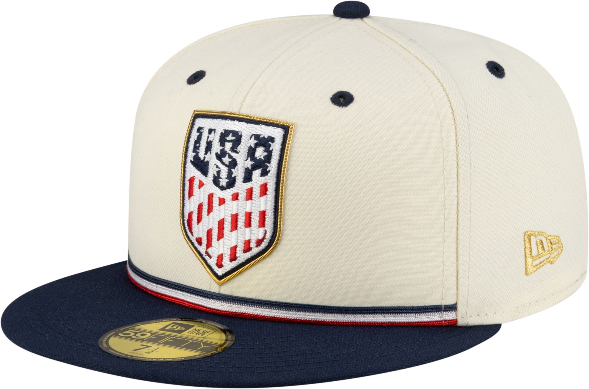 New Era Adult USMNT White 59Fifty Fitted Hat product image