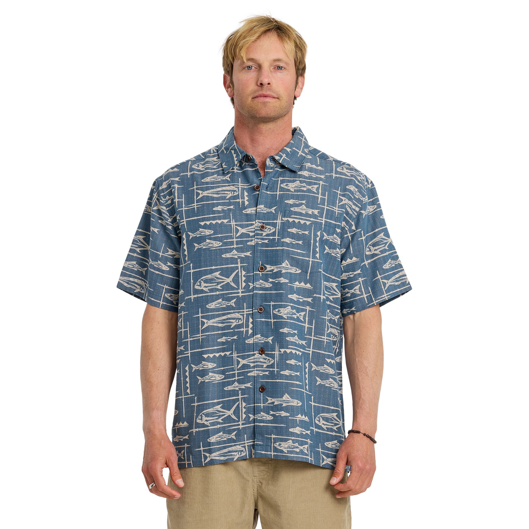 Quiksilver Men's Waterman Topanga Woven Short Sleeve Shirt product image