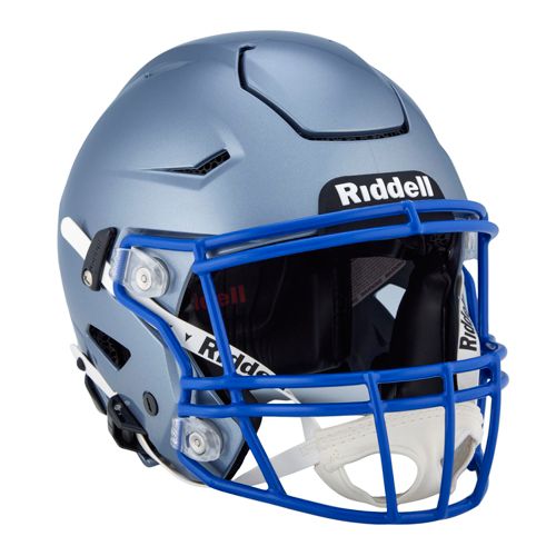 baby blue football helmet Ole Miss Rebels Riddell Speed Display Release facemask attachment system and official paint and decals Football Helmet, Light Blue –