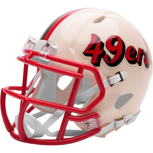 49ers speedflex helmet San Francisco Riddell Authentic  The Speedy Cheetah Officially licensed by the NFL. 3D Printed 49ers Helmet Mini
