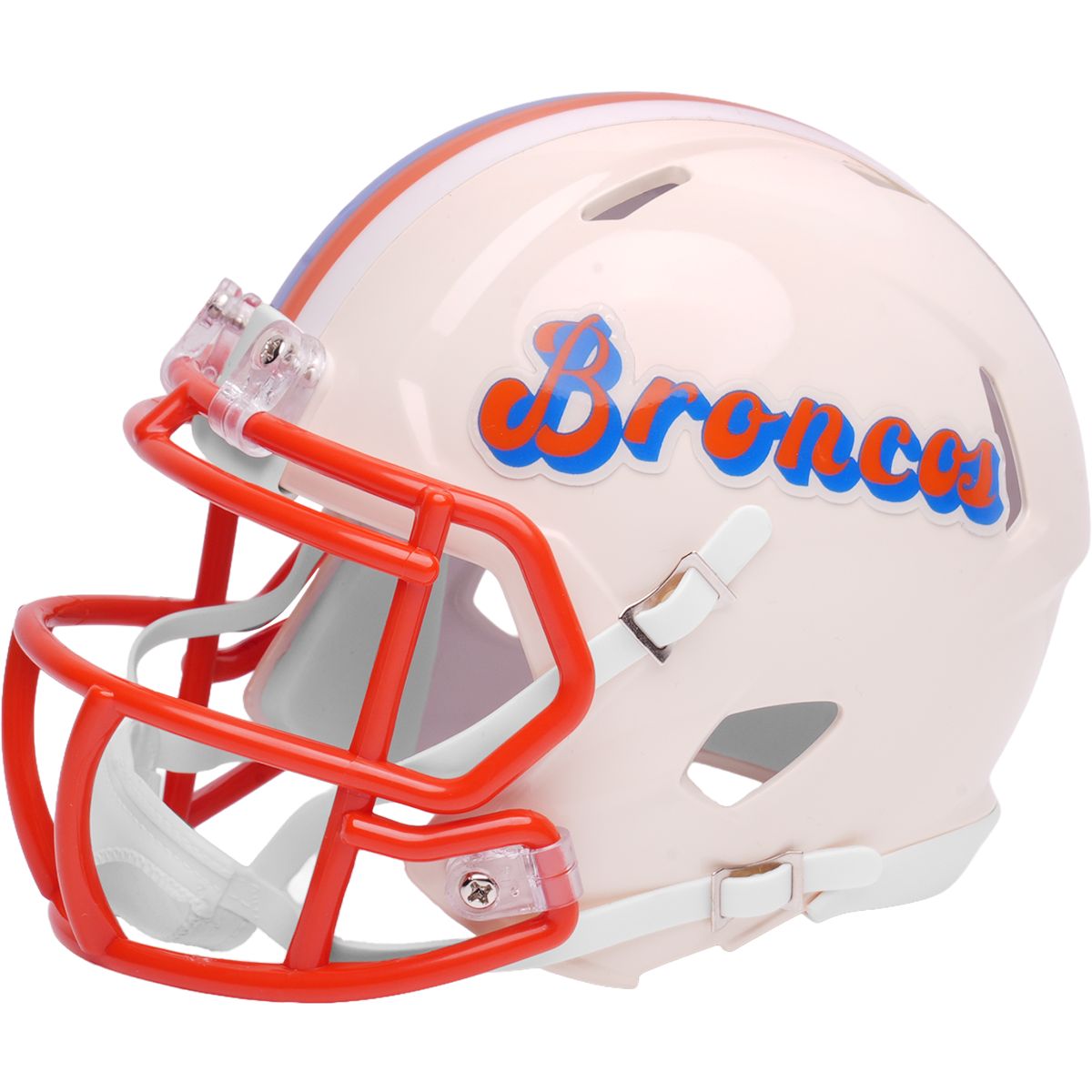 broncos football helmet Riddell Denver NFL 2023 On Field Alternate Mini Speed (Snowcapped) : Sports & Outdoors and official paint and decals as its bigger brother Denver Broncos Unsigned Riddell FLASH