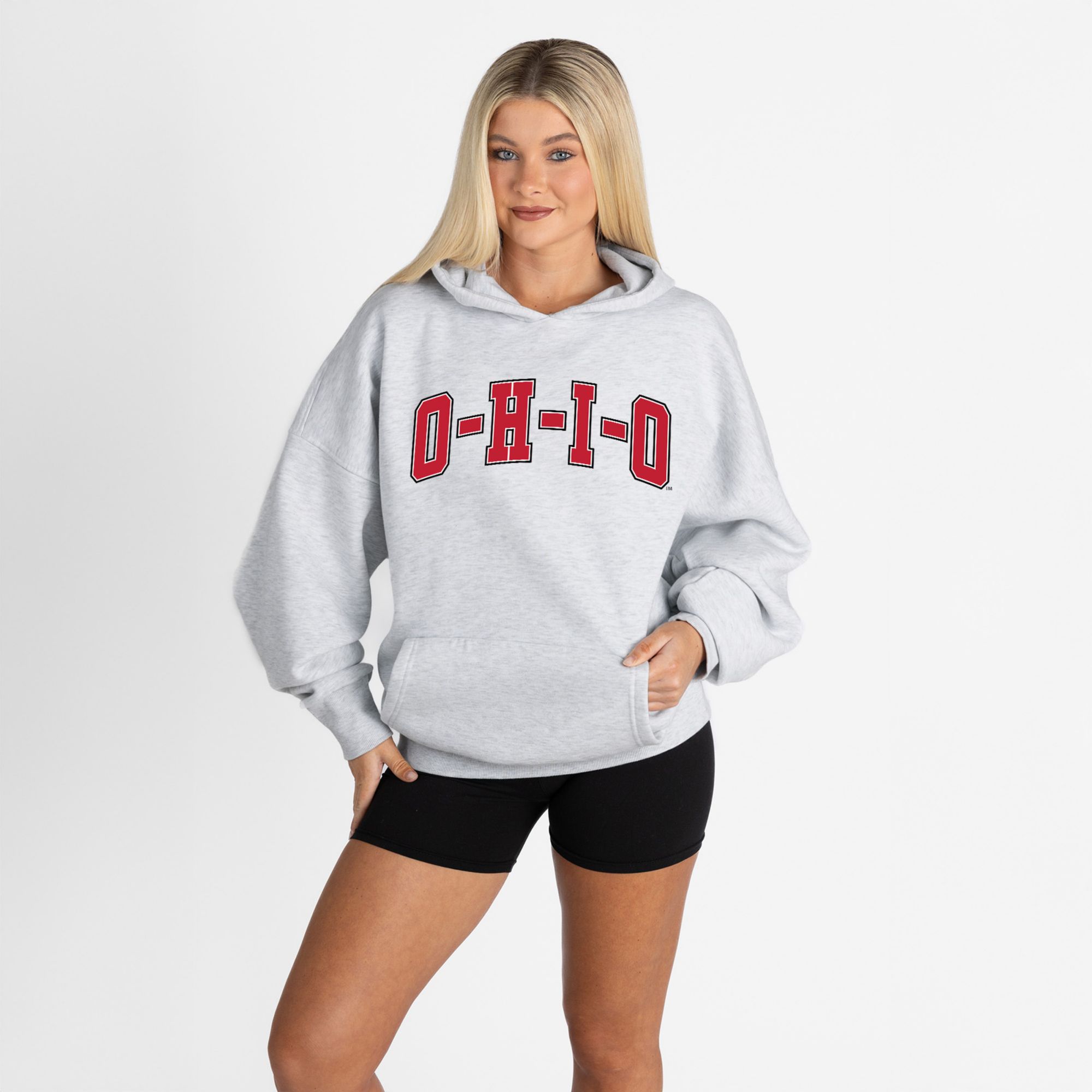 Gameday Couture Women's Ohio State Buckeyes White Oversized Pullover Hoodie product image