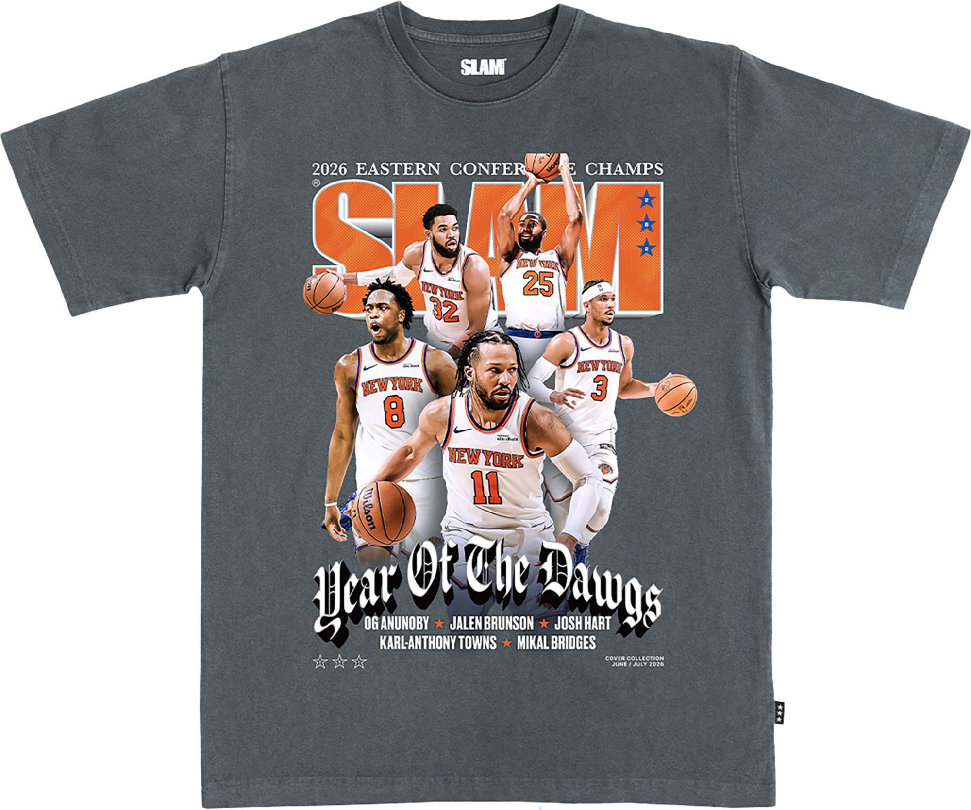 SLAM Men's New York Knicks Grey Starting 5 T-Shirt | Dick's