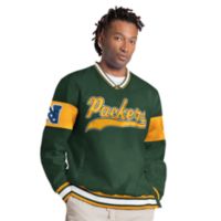 Starter Men's Green Bay Packers Green Tailsweep Pullover Jacket