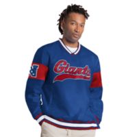 Starter Men's New York Giants Blue Tailsweep Pullover Jacket
