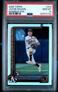 2025 Topps 314 Jacob Wilson Rainbow Foil PSA 10 | Dick's Sporting