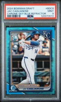 2024 Bowman Draft Bdc8 Jac Caglianone Chrome-Sky Blue Refractor