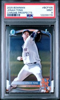 2025 Bowman Chrome Prospects BCP105 Jonah Tong PSA 9 | Dick's