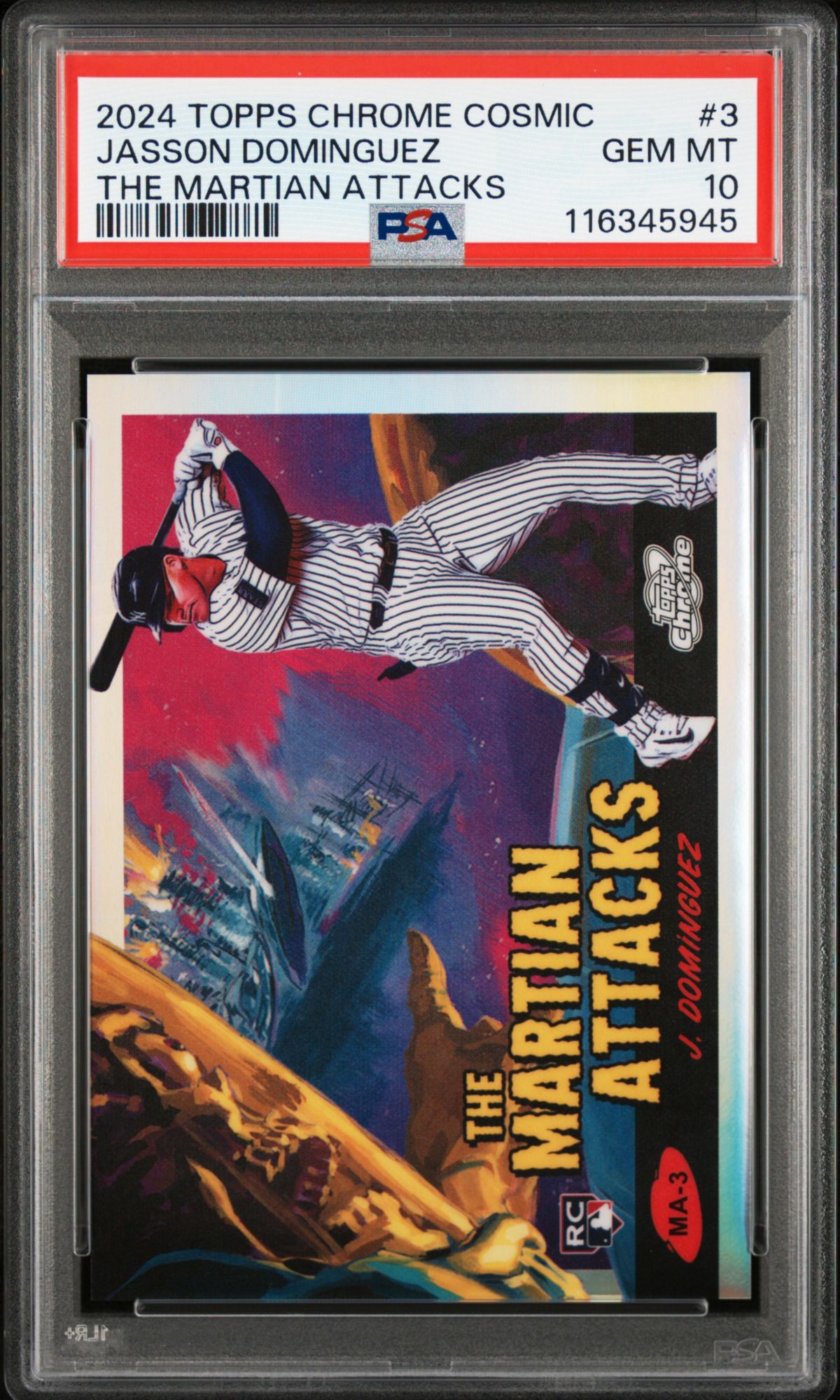 2024 Topps Cosmic Chrome The Martian Attacks 3 Jasson Dominguez
