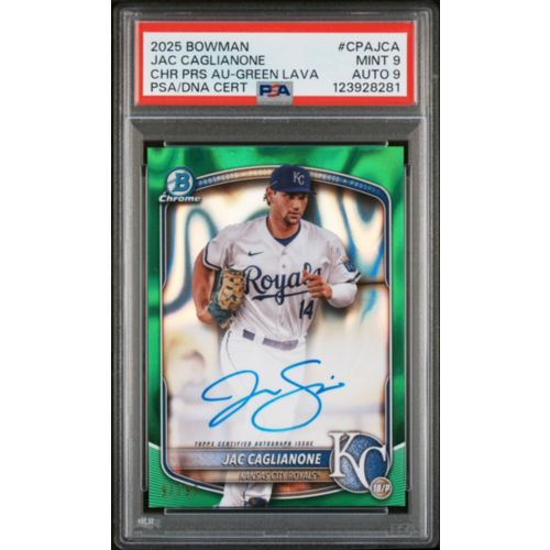 2025 Bowman Chrome Prospect Autographs Cpajca Jac Caglianone PSA
