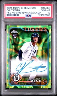 2024 Topps Chrome Update Chrome Rookie Autographs Racke Colt Keith