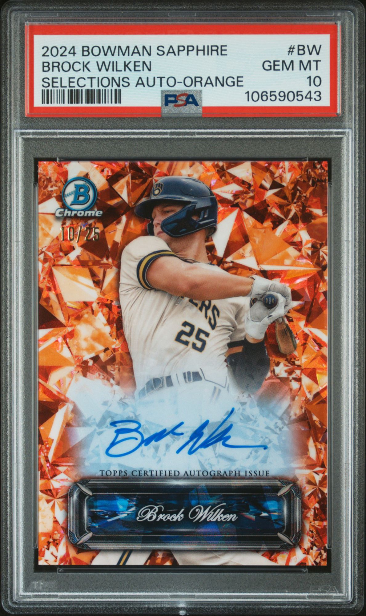 2024 Bowman Sapphire Edition Sapphire Selections Autographs Bw