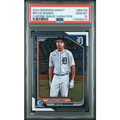 2024 Bowman Draft Sapphire Edition Bdc86 Bryce Rainer Yellow PSA