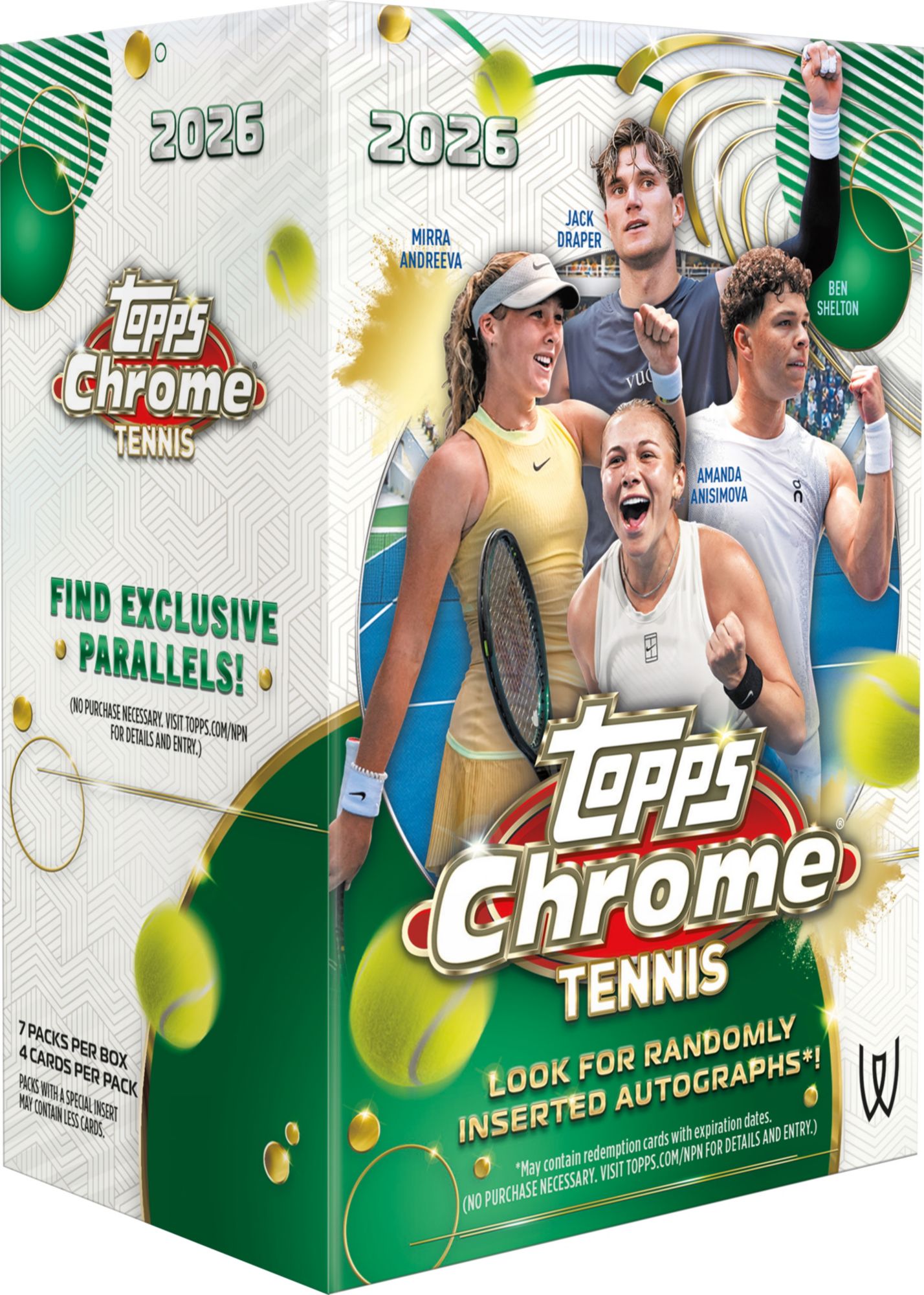 2026 Topps Chrome Tennis Value Box | Dick's Sporting Goods