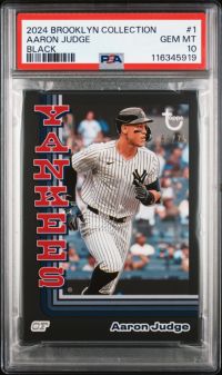 2024 Topps Brooklyn Collection 1 Aaron Judge Black PSA 10 | Dick's