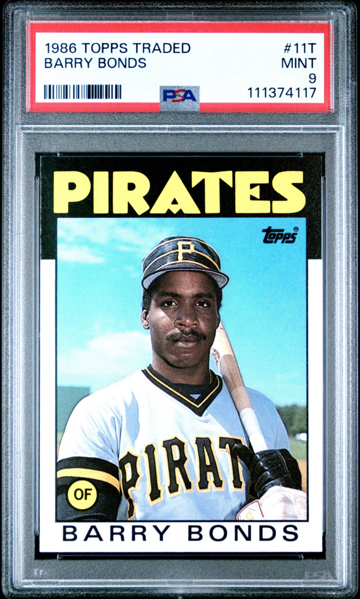 1986 Topps Traded 11T Barry Bonds PSA 9 product image
