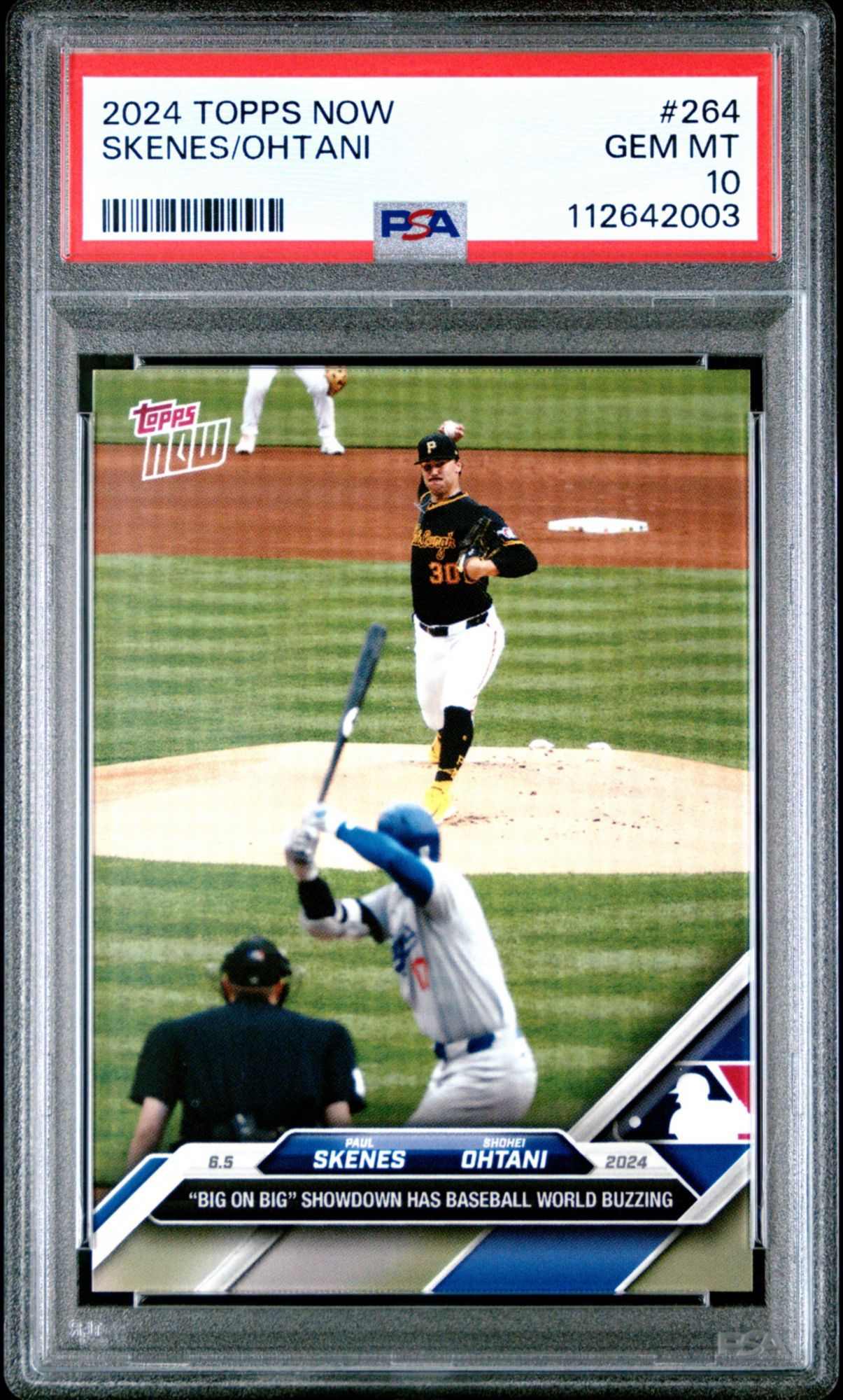 2024 Topps Now 264 Shohei Ohtani/Paul Skenes PSA 10 product image