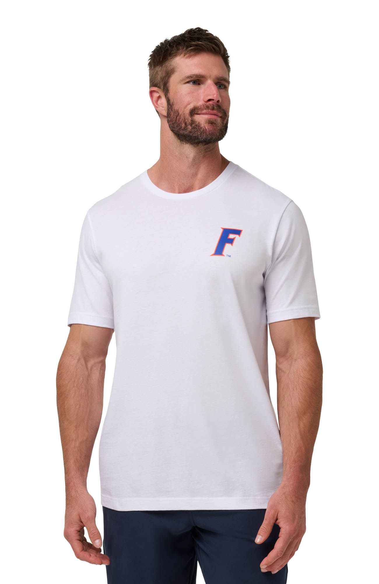 TravisMathew Men's Florida Gators White Student Section T-Shirt