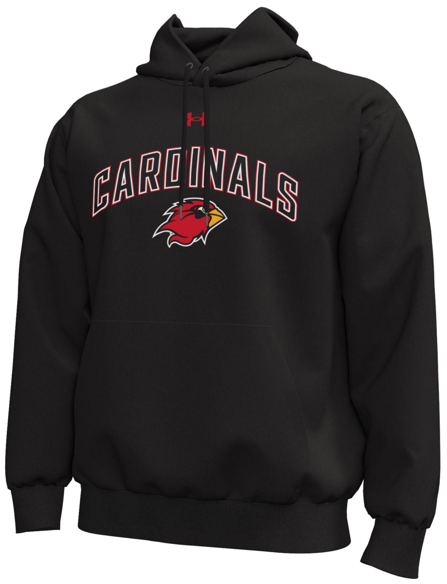 Under Armour Men's Lamar Cardinals Black Icon Fleece Hoodie