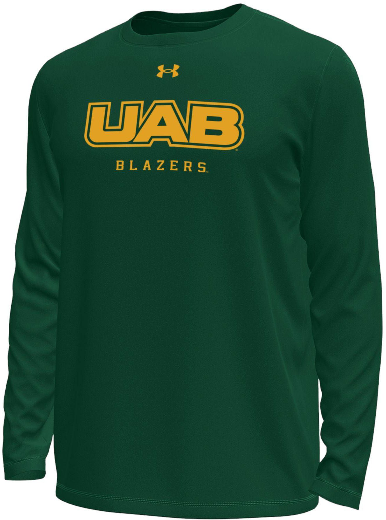 Under Armour Men's UAB Blazers Green Tech Long Sleeve Shirt