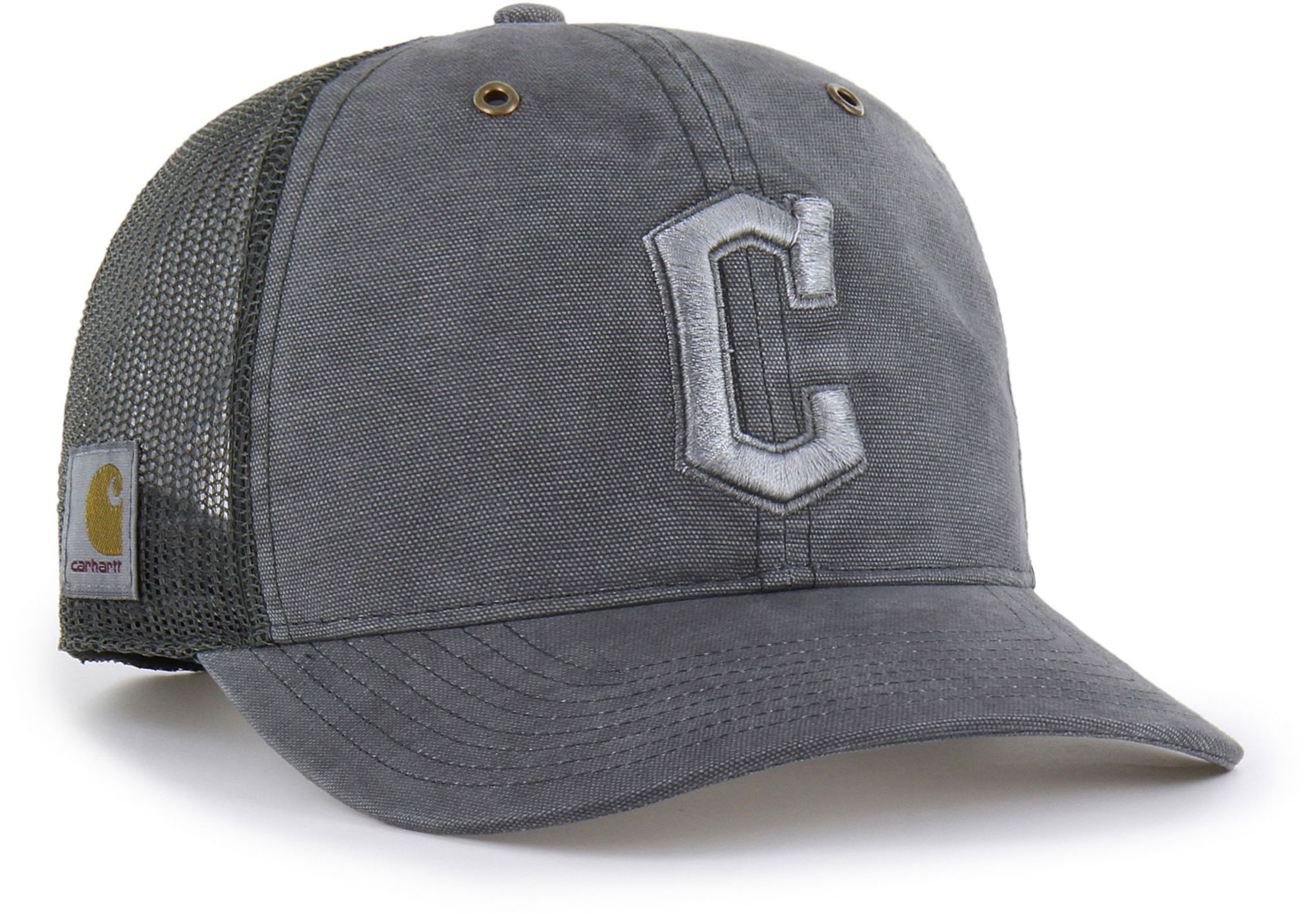 Carhartt x '47 Adult Cleveland Guardians Charcoal Dyed Trucker