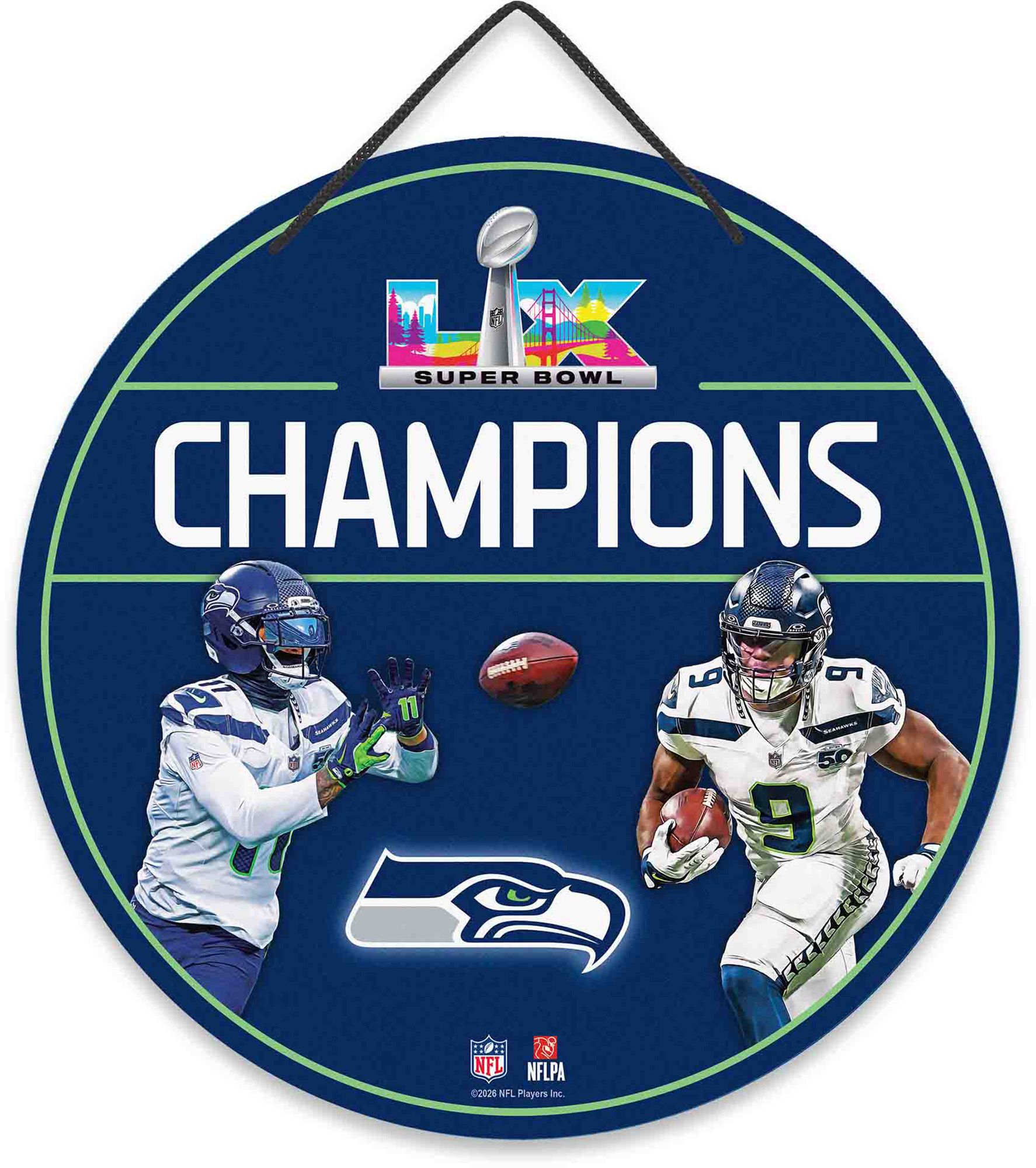 Open Road 2025-26 Super Bowl LX Champions Seattle Seahawks Small Metal Sign product image