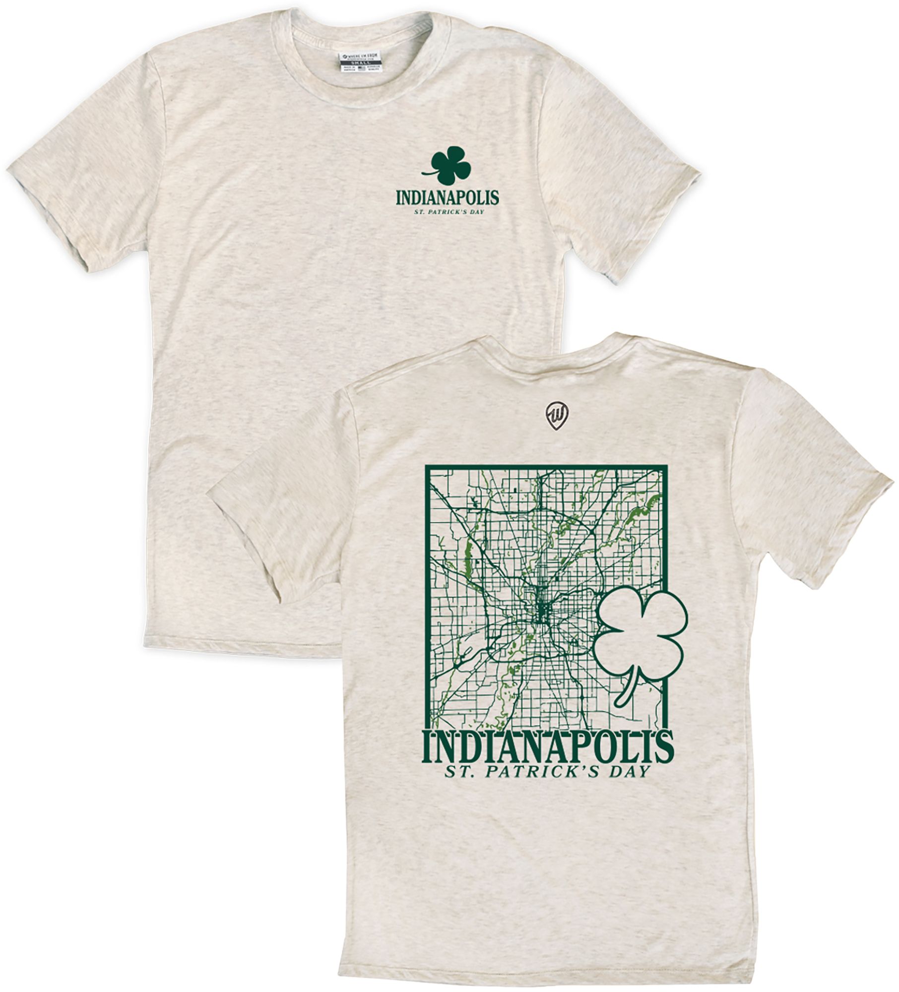 Where I'm From Adult Indiana City Oatmeal St. Patty's T-Shirt product image