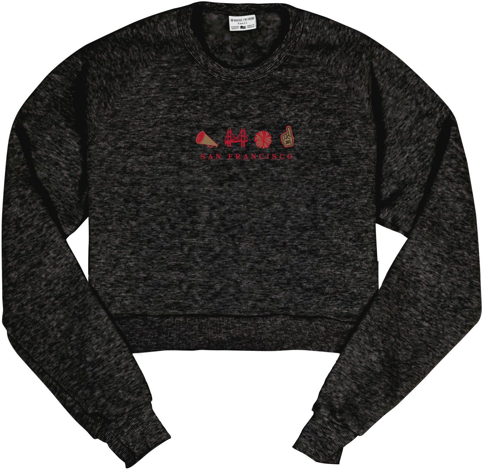 Where I'm From Women's San Francisco Icon Cropped Crewneck