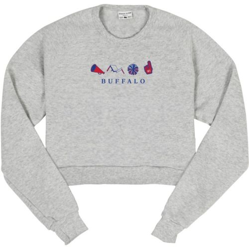 Where I'm From Women's Baltimore Black Cropped Crewneck Sweatshirt
