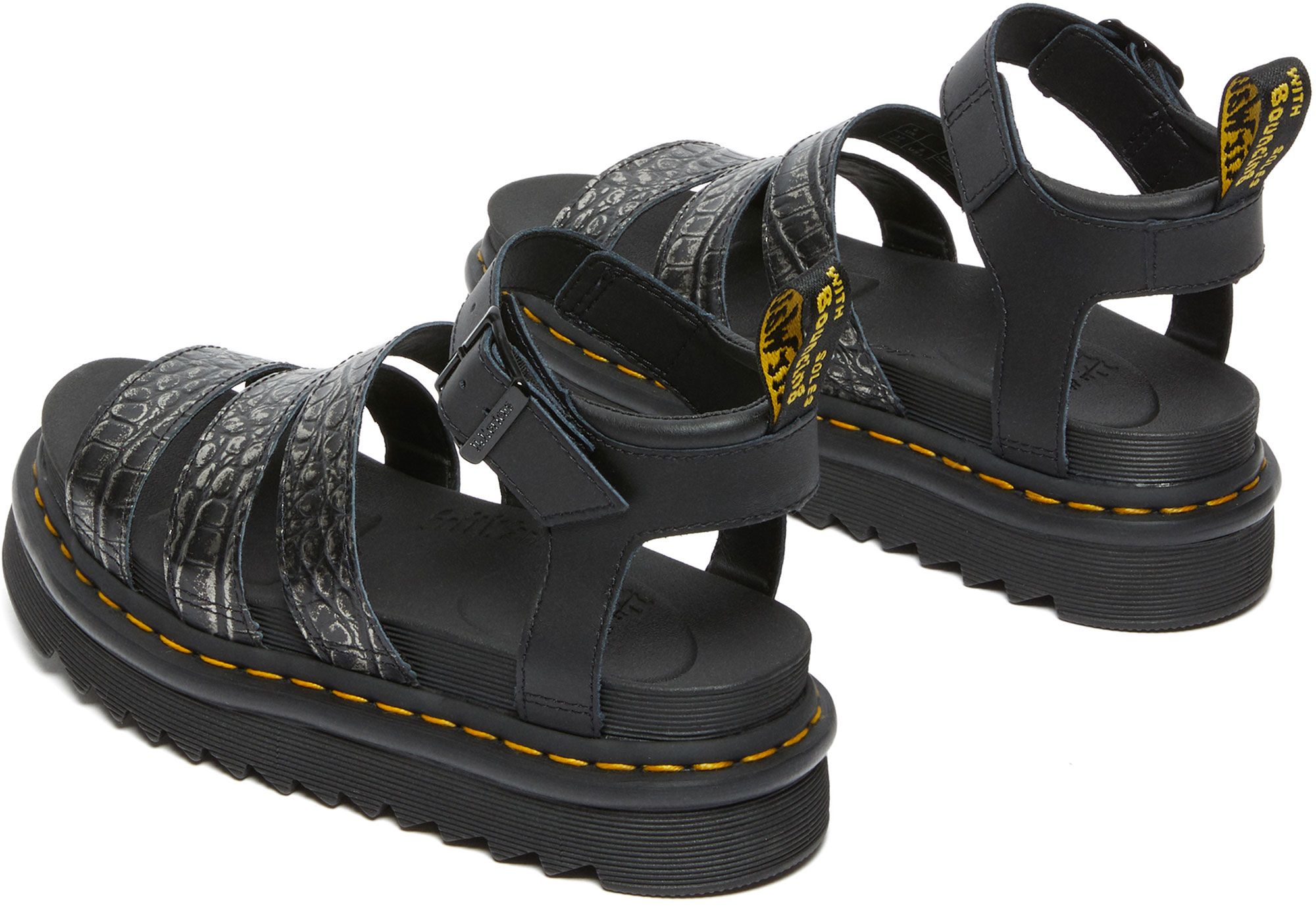 Dr. Martens Women's Blaire Wild Croc Platform Sandals product image