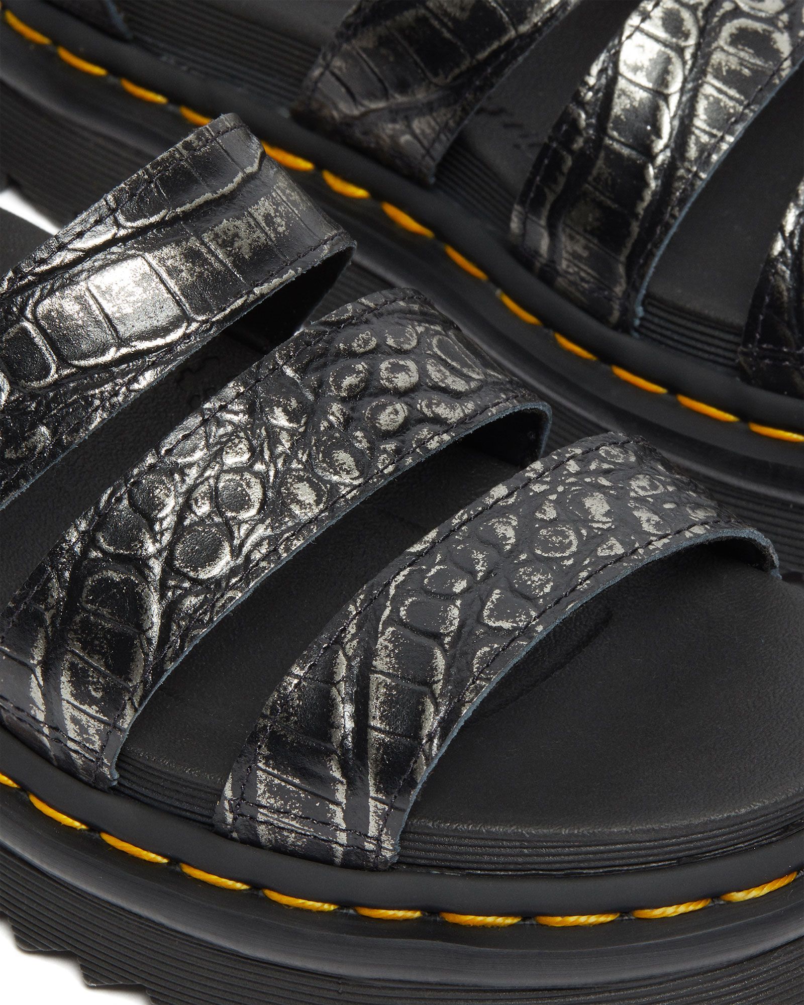 Dr. Martens Women's Blaire Wild Croc Platform Sandals product image