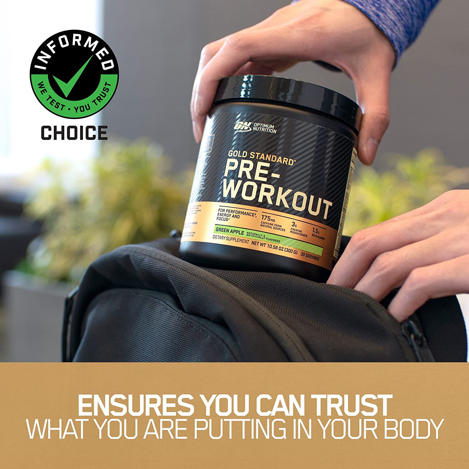 Optimum Nutrition Gold Standard Pre-Workout Green Apple 30 Servings product image