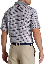 FootJoy Men's Geometric Print Lisle Self Collar Golf Polo product image