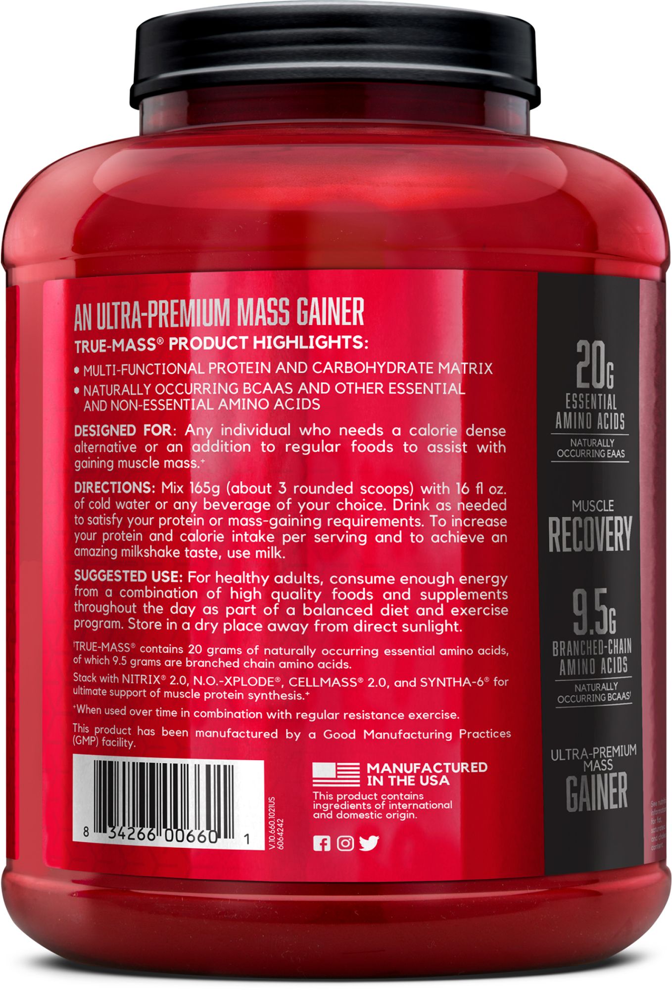 BSN True-Mass Protein Powder 5.75 lbs product image