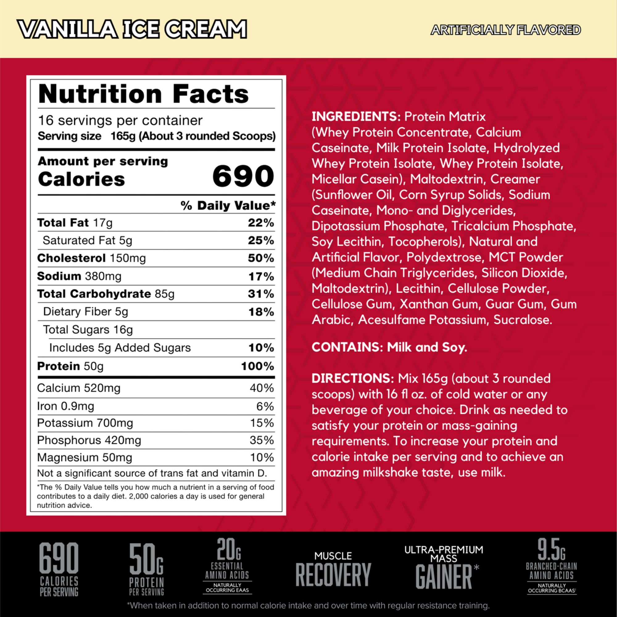 BSN True-Mass Protein Powder 5.75 lbs product image