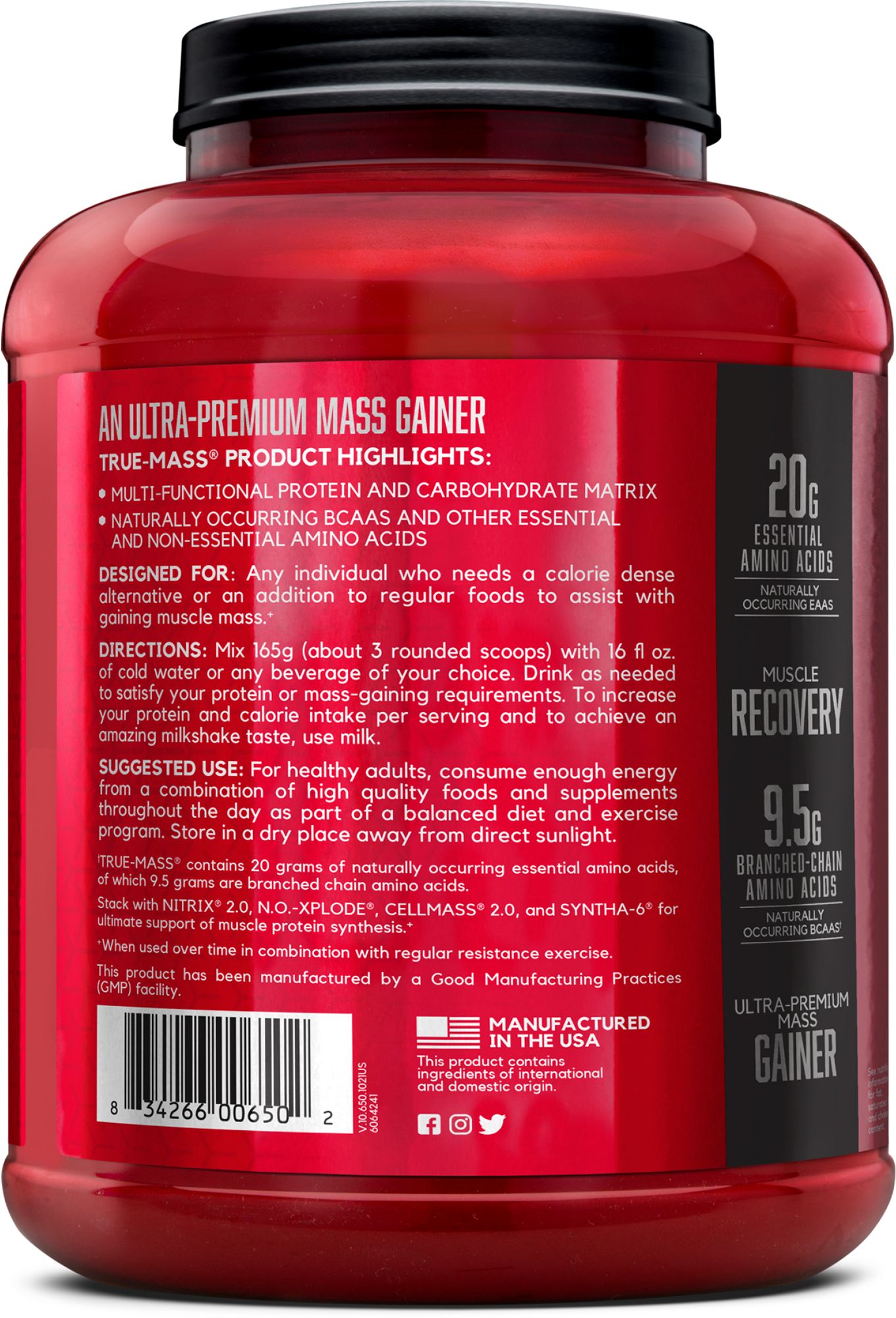 BSN True-Mass Protein Powder 5.75 lbs product image