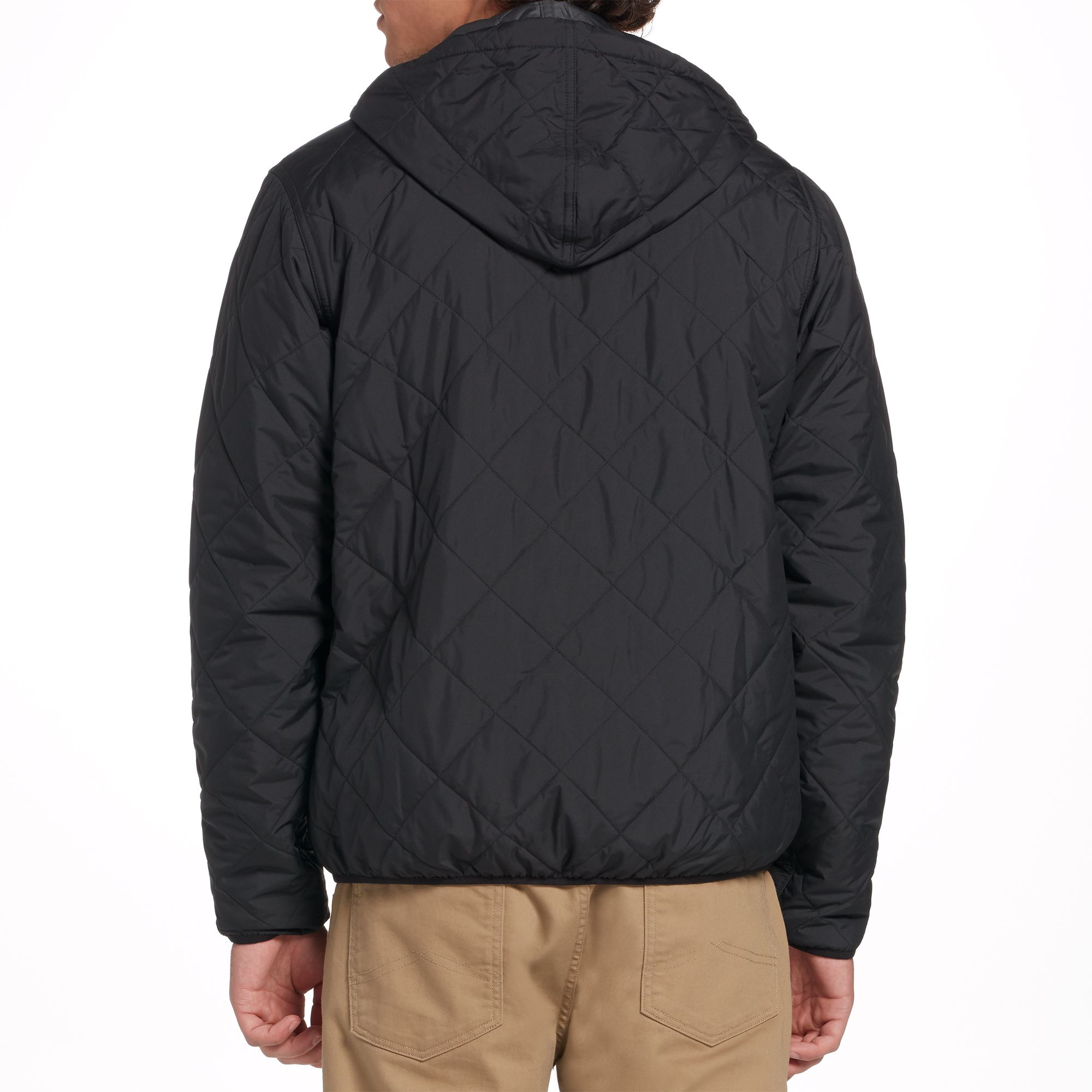 patagonia diamond quilt bomber hoody black