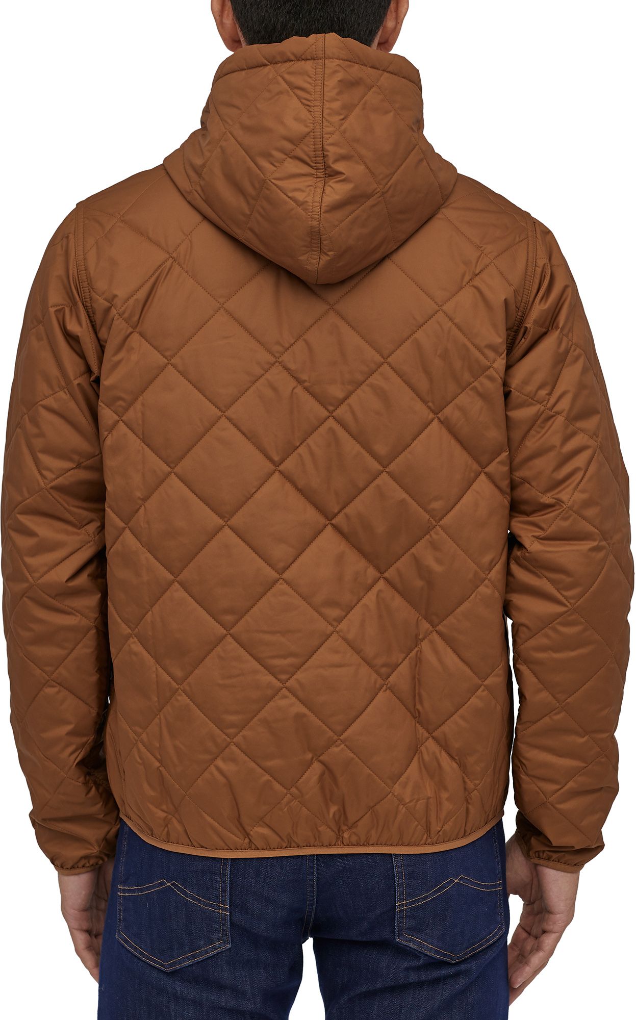 diamond quilted bomber hoody