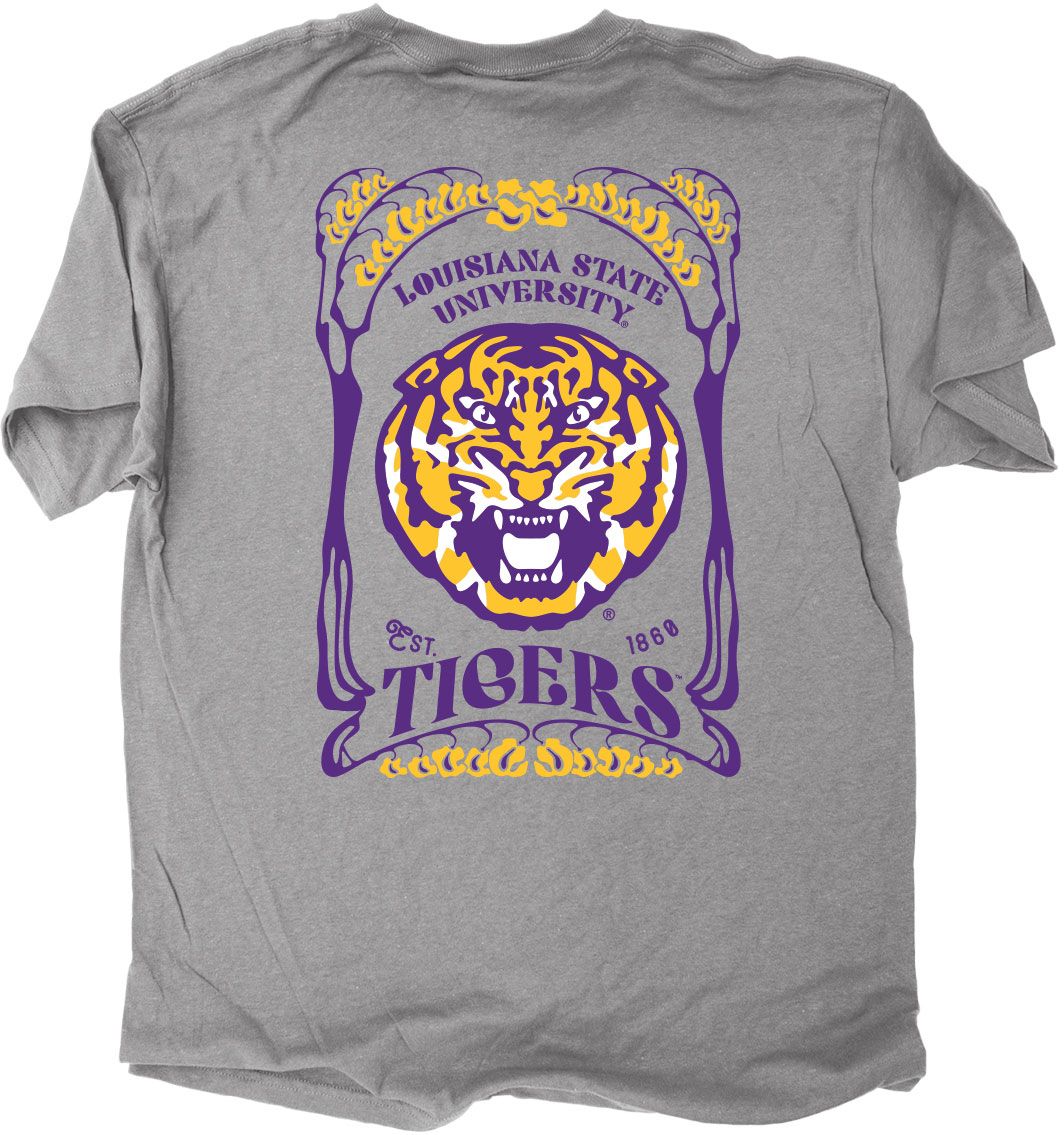 The Duck Company Men's LSU Tigers Grey T-Shirt product image