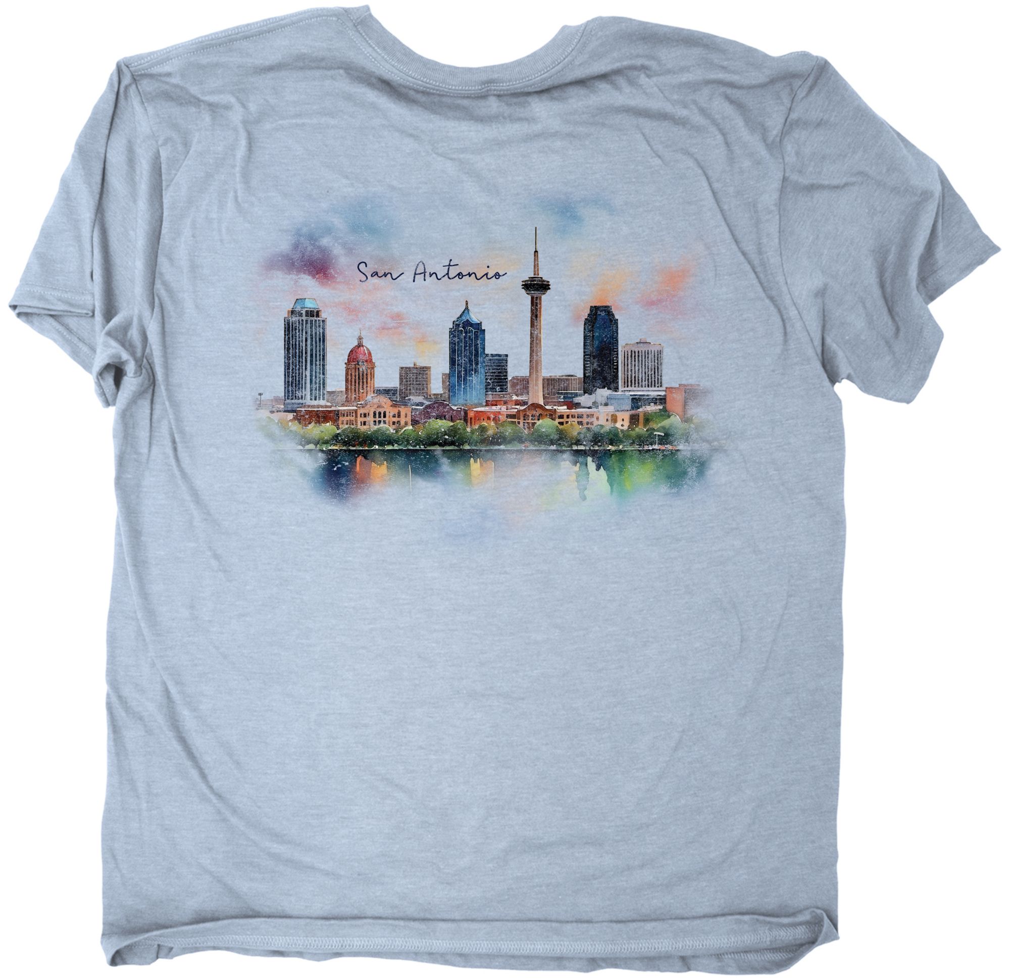 The Duck Company Adult San Antonio Light Blue Skyline T-Shirt product image